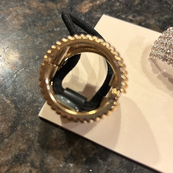 Lot of Ponytail Holders Silver Gold Tone - Picture 2 of 4